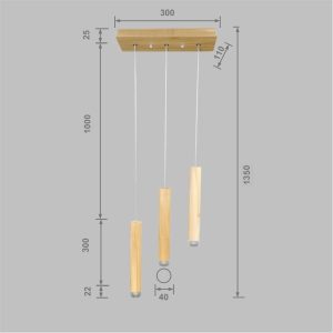 Wooden Cylinder Lume B-131 - Image 5