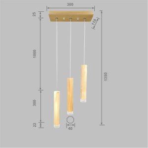 Wooden 8-angled Prism Lume B-135 - Image 6