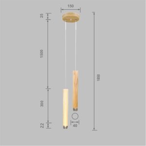 Wooden Cylinder Lume B-21 - Image 5