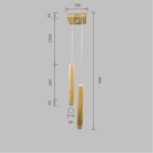 Wooden Cylinder Lume B-121 - Image 5
