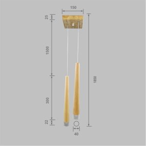Wooden Cone Lume B-122 - Image 5