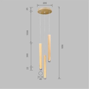 Wooden Cylinder Lume B-31 - Image 5