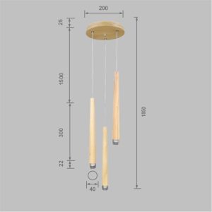 Wooden Cone Lume B-32 - Image 5
