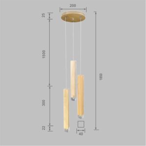 Wooden Cube Lume B-33 - Image 5
