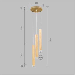 Wooden 8-angled Prism Lume B-35 - Image 5
