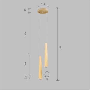 Wooden 8-angled Pyramid Lume B-26 - Image 5
