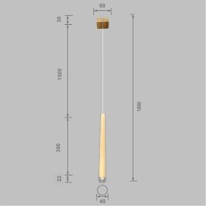 Wooden Cone Lume B-102 - Image 4
