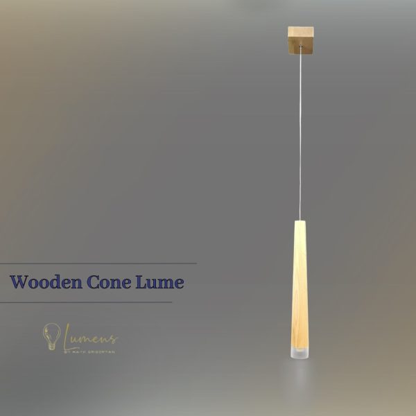 Wooden Cone Lume B-102