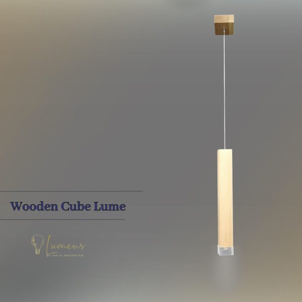 Wooden Cube Lume B-103